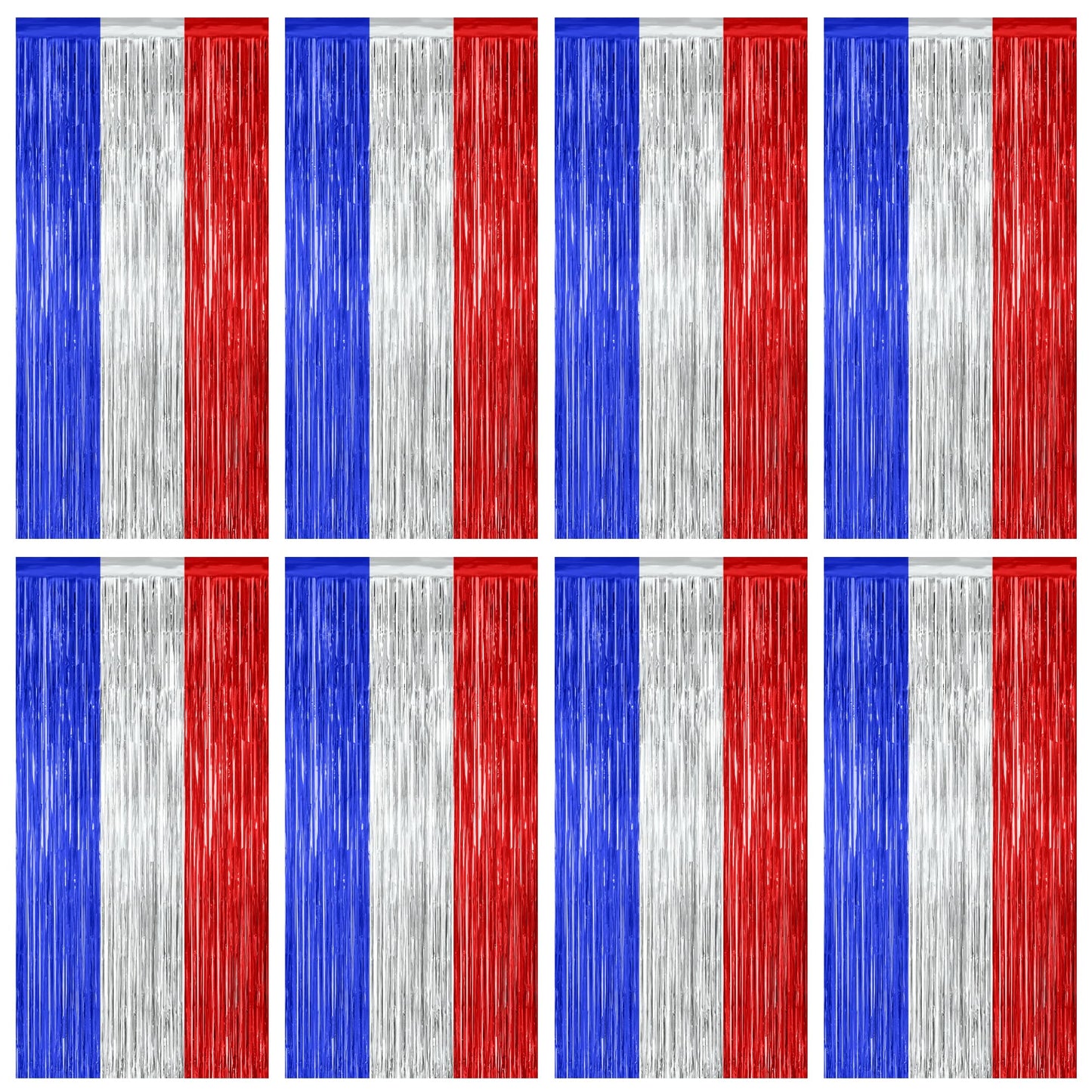 2 Pack Halloween Backdrop, 3.28 FT x 7.05 FT Foil Fringe Curtains, Orange Purple Black Party Streamer Tinsel Backdrop Curtains, Halloween Decorations Door Decor Photo Props Party Supplies