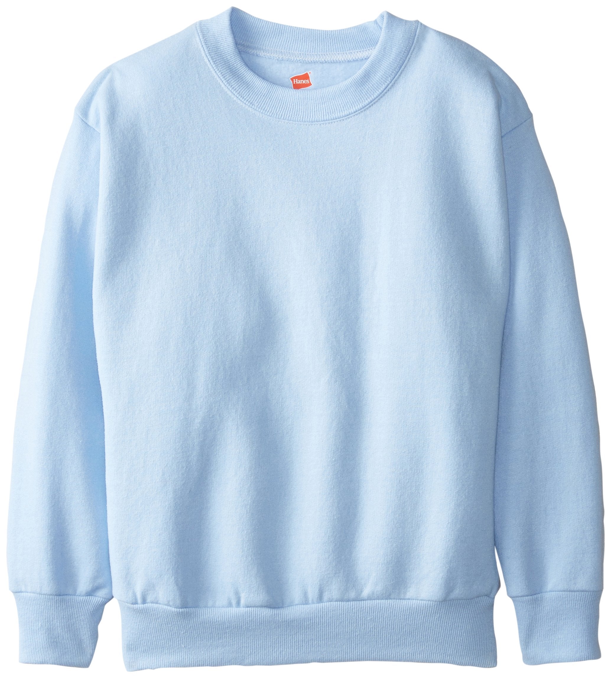 Hanes Boys' EcoSmart Sweatshirt, Cotton Crewneck Pullover, Kids' Fleece Sweatshirt