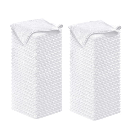 USANOOKS Microfiber Cleaning Cloth Grey - 12 Pcs (12.5"x12.5") - High Performance - 1200 Washes, Ultra Absorbent Microfiber Towel Weave Grime & Liquid for Streak-Free Mirror Shine - Car Washing Cloth