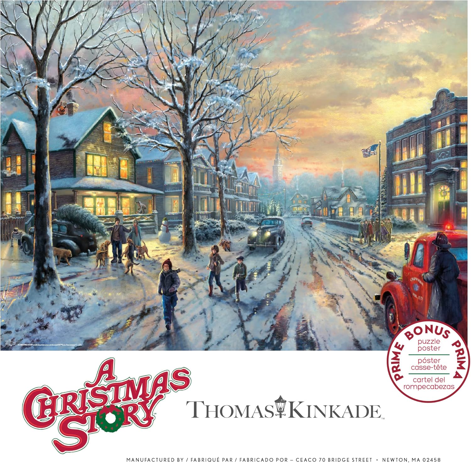Ceaco - Thomas Kinkade - Holiday Movies - A Christmas Story - 300 Piece Jigsaw Puzzle
