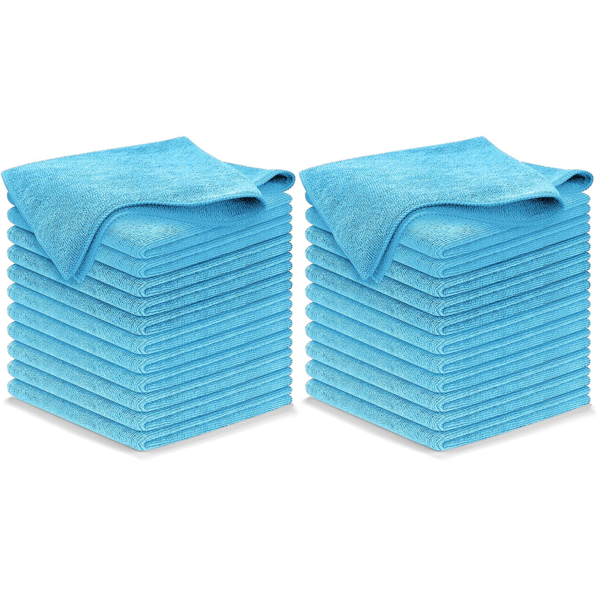 USANOOKS Microfiber Cleaning Cloth Grey - 12 Pcs (12.5"x12.5") - High Performance - 1200 Washes, Ultra Absorbent Microfiber Towel Weave Grime & Liquid for Streak-Free Mirror Shine - Car Washing Cloth