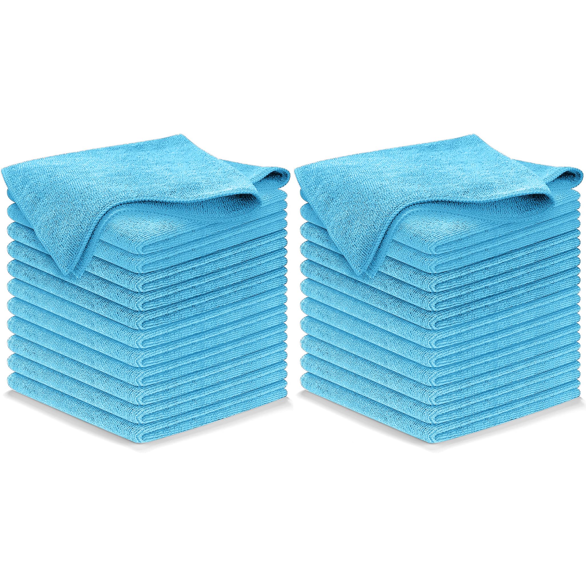 USANOOKS Microfiber Cleaning Cloth Grey - 12 Pcs (12.5"x12.5") - High Performance - 1200 Washes, Ultra Absorbent Microfiber Towel Weave Grime & Liquid for Streak-Free Mirror Shine - Car Washing Cloth