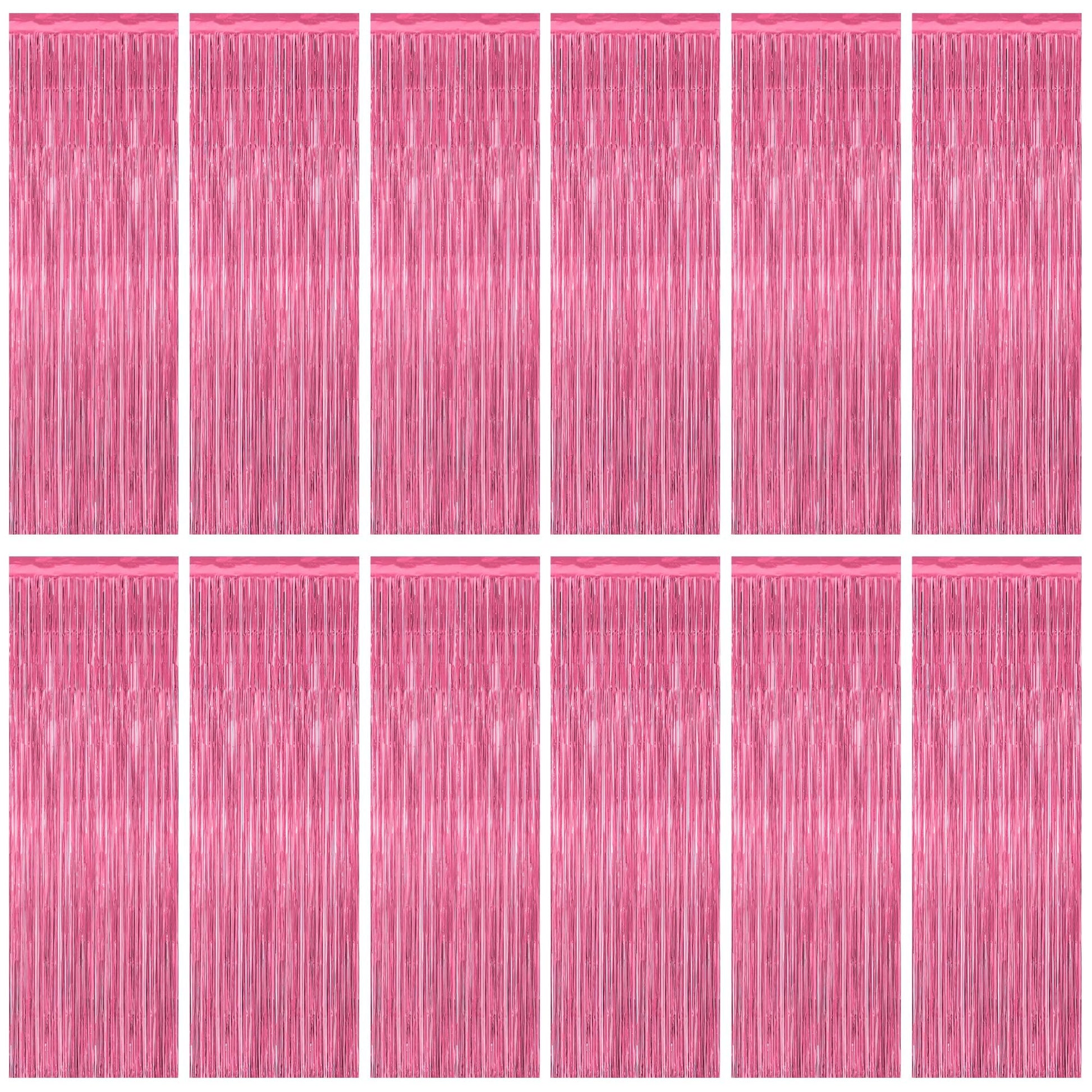 2 Pack Halloween Backdrop, 3.28 FT x 7.05 FT Foil Fringe Curtains, Orange Purple Black Party Streamer Tinsel Backdrop Curtains, Halloween Decorations Door Decor Photo Props Party Supplies