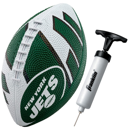Franklin Sports NFL Team Footballs - Rubber Youth Mini Footballs for All NFL Teams - Kids Junior 8.5" Football - Official NFL Licensed Footballs