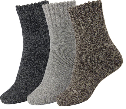 BomKinta Boot Socks for Women Winter Solid Thick Warm Socks Cozy Crew Socks Christmas Gift