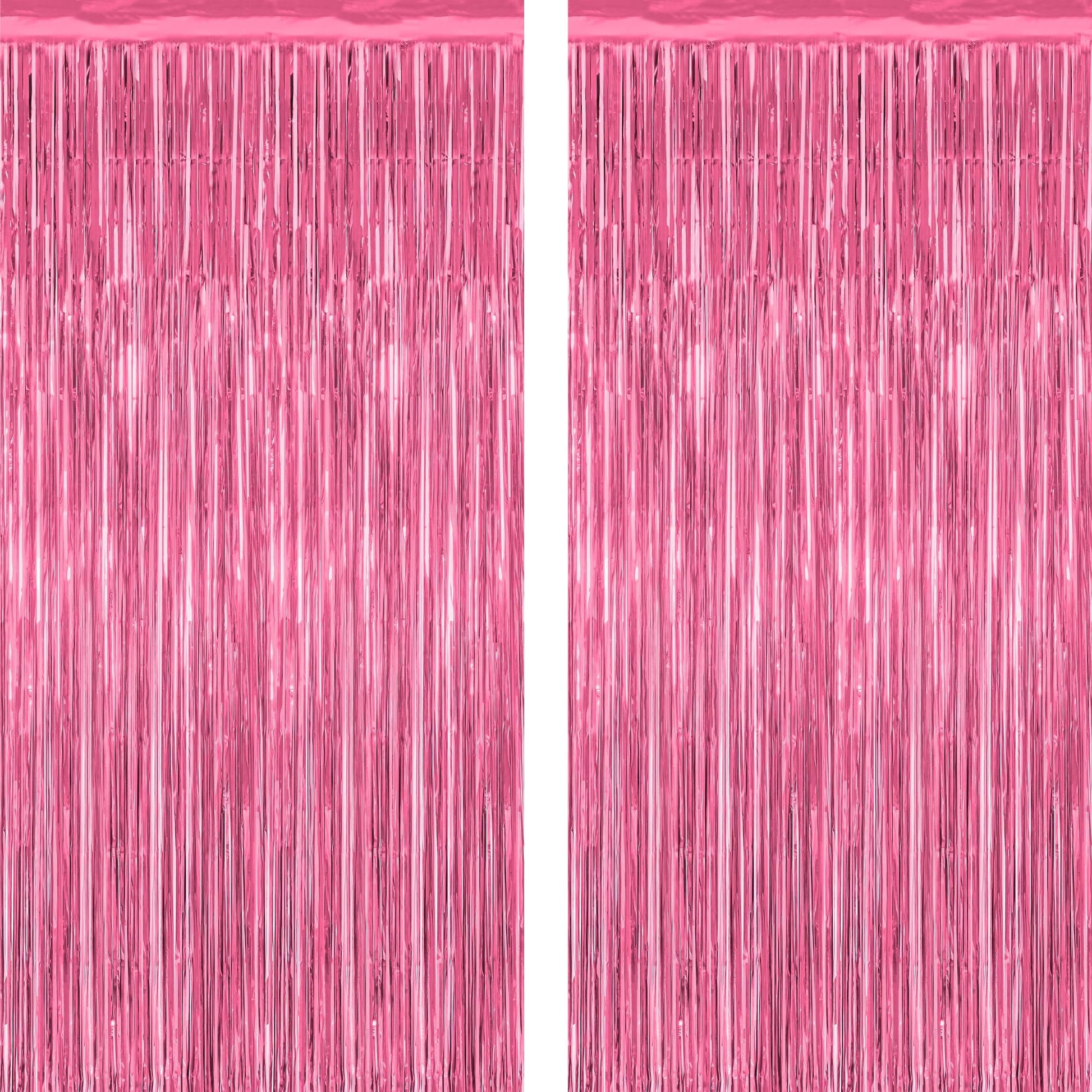 2 Pack Halloween Backdrop, 3.28 FT x 7.05 FT Foil Fringe Curtains, Orange Purple Black Party Streamer Tinsel Backdrop Curtains, Halloween Decorations Door Decor Photo Props Party Supplies