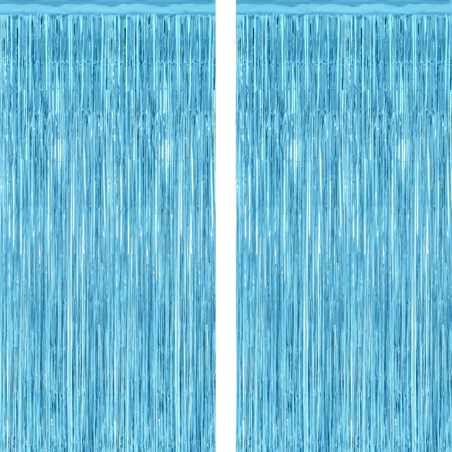 2 Pack Halloween Backdrop, 3.28 FT x 7.05 FT Foil Fringe Curtains, Orange Purple Black Party Streamer Tinsel Backdrop Curtains, Halloween Decorations Door Decor Photo Props Party Supplies