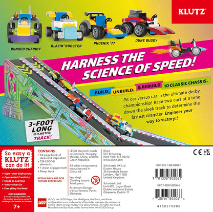 KLUTZ Lego Race Cars STEM Activity Kit, Small