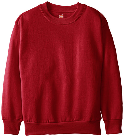 Hanes Boys' EcoSmart Sweatshirt, Cotton Crewneck Pullover, Kids' Fleece Sweatshirt