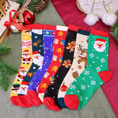 MGparty 12 Pairs Christmas Socks for Women Funny Holiday Crew Socks Cute Novelty Winter Xmas Gift Socks for Stocking Stuffers