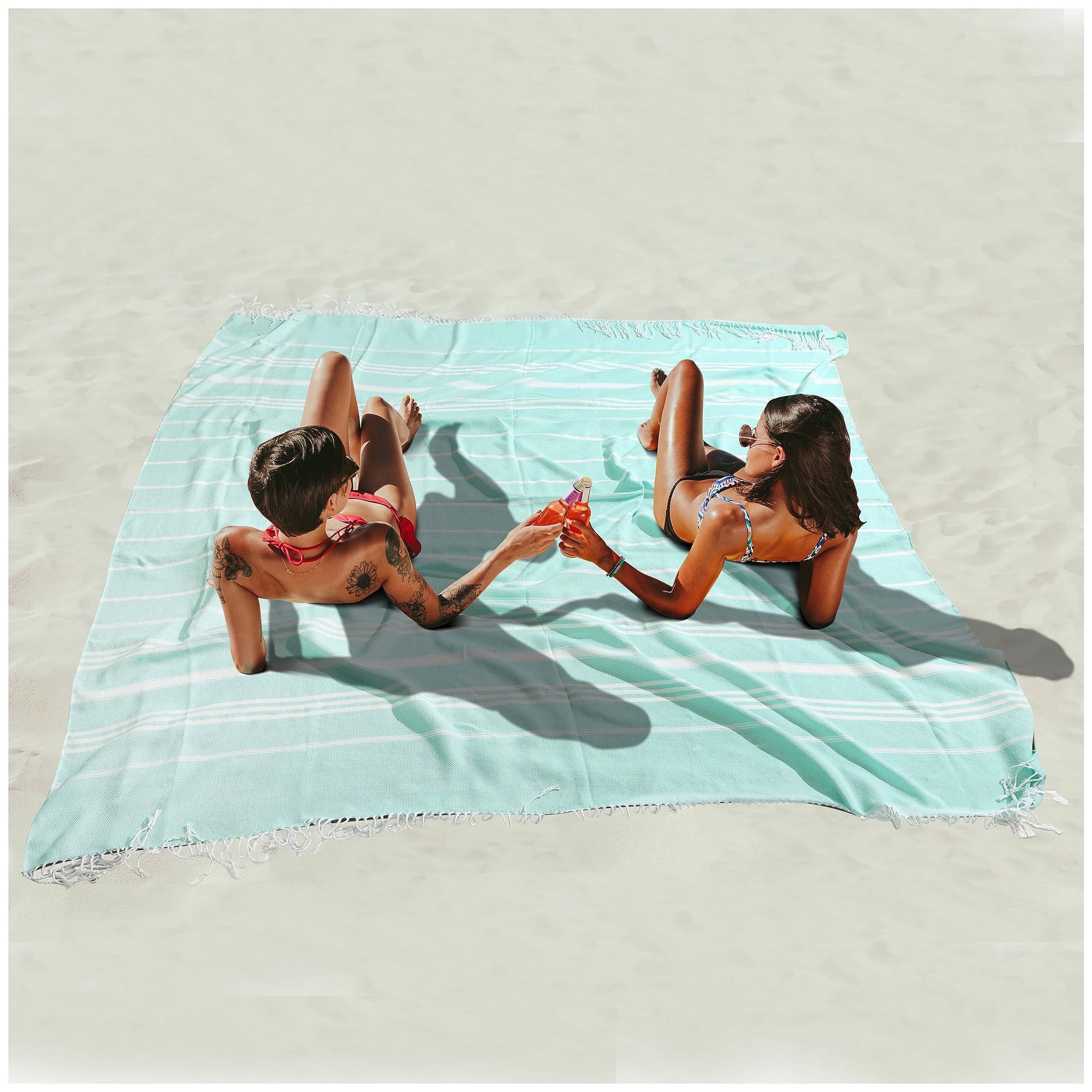 Turkish Beach Towels Vacation Essentials Quick Dry Sand Free Oversized Bath Pool Swim Towel Extra Large XL Blanket Adult Travel Cruise Accessories Must Haves Clearance Stuff Necessities