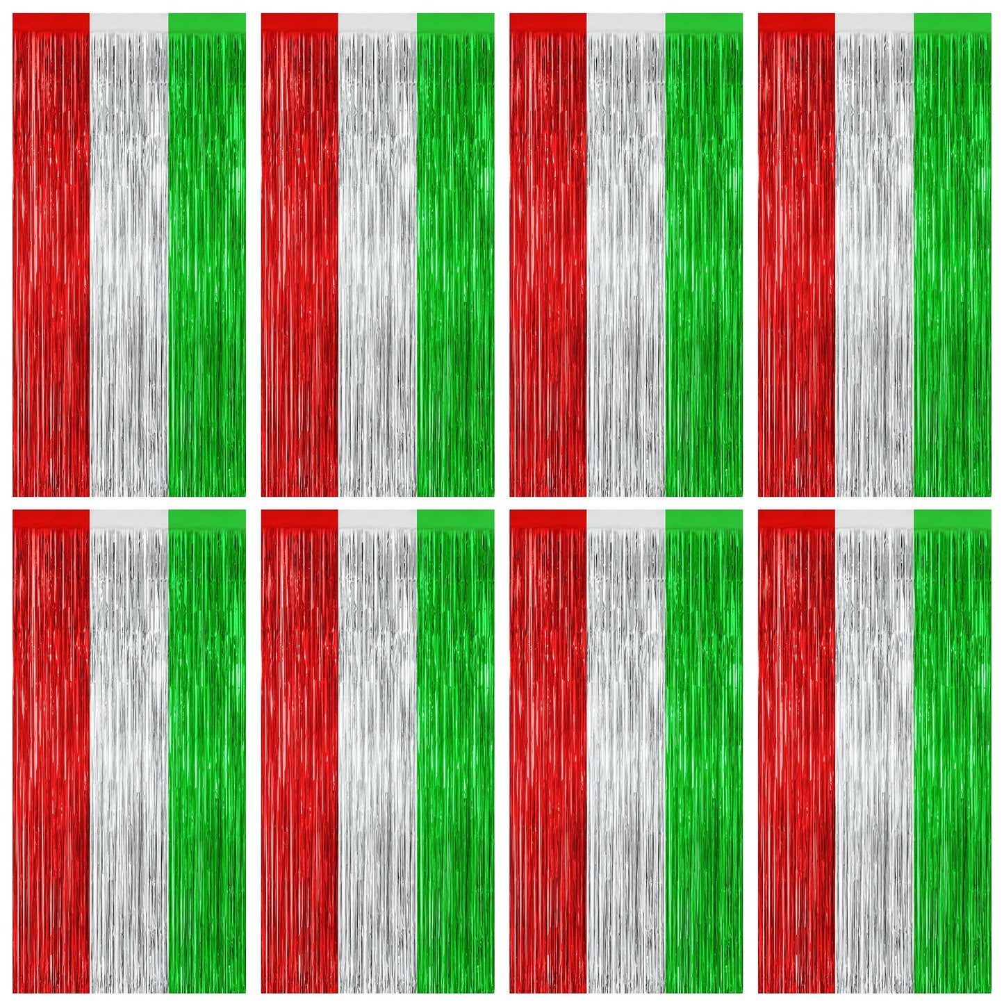 2 Pack Halloween Backdrop, 3.28 FT x 7.05 FT Foil Fringe Curtains, Orange Purple Black Party Streamer Tinsel Backdrop Curtains, Halloween Decorations Door Decor Photo Props Party Supplies