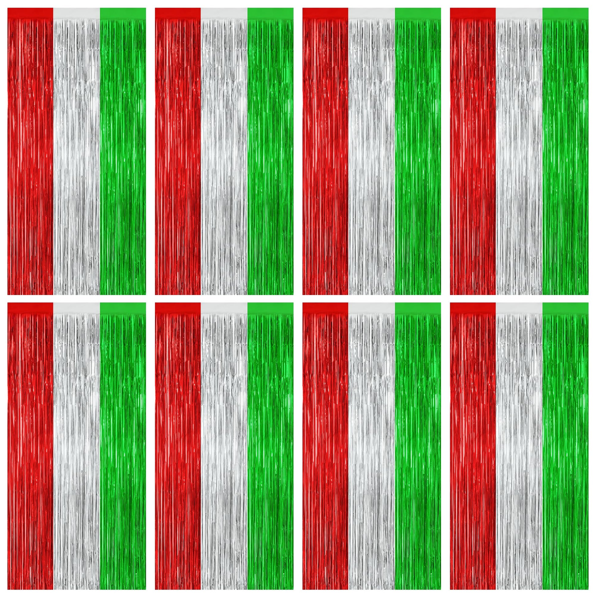 2 Pack Halloween Backdrop, 3.28 FT x 7.05 FT Foil Fringe Curtains, Orange Purple Black Party Streamer Tinsel Backdrop Curtains, Halloween Decorations Door Decor Photo Props Party Supplies