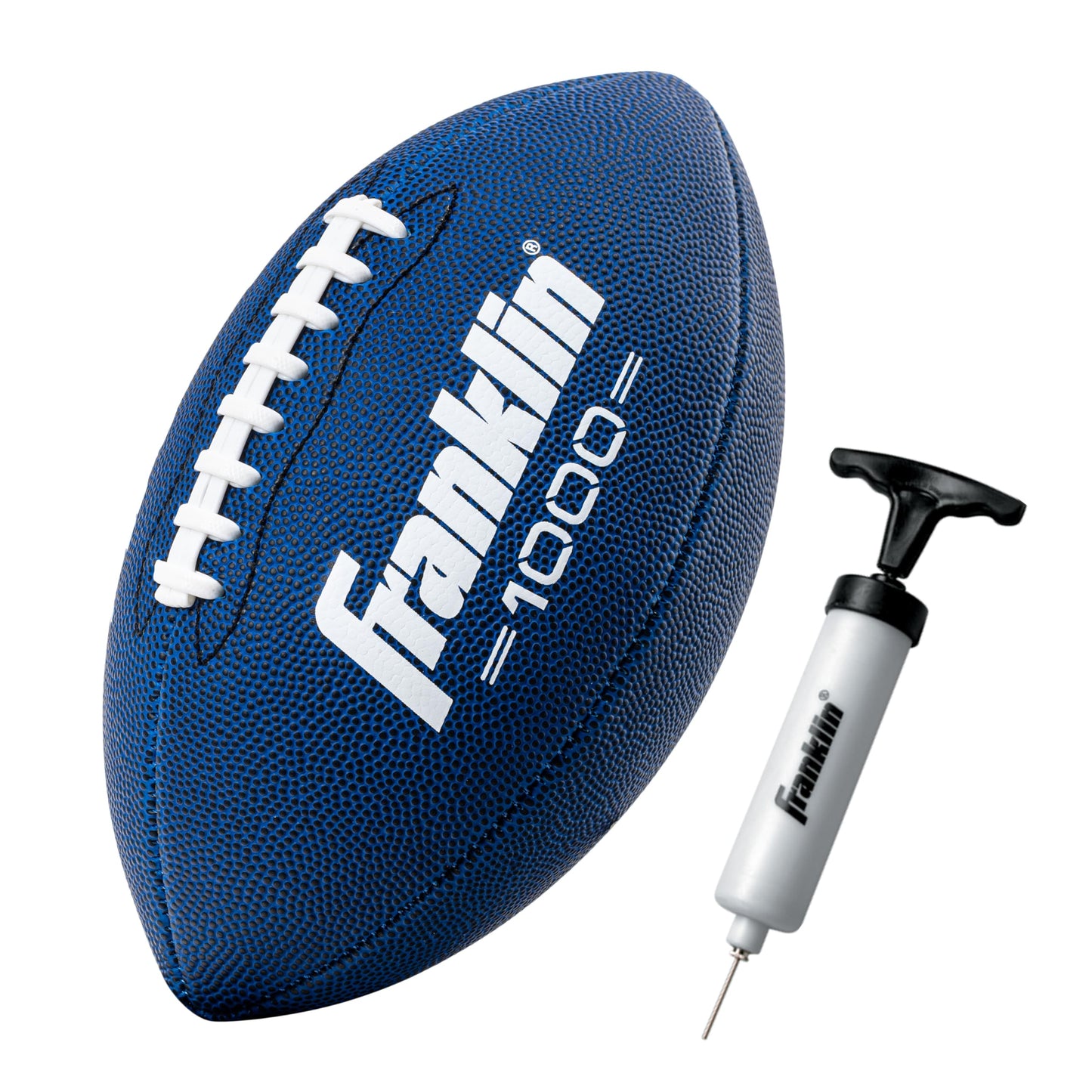 Franklin Sports Youth + Adult Footballs - Extra Grip 1000 Official Size, Junior + Pee Wee Kids - 1 + 12 Packs