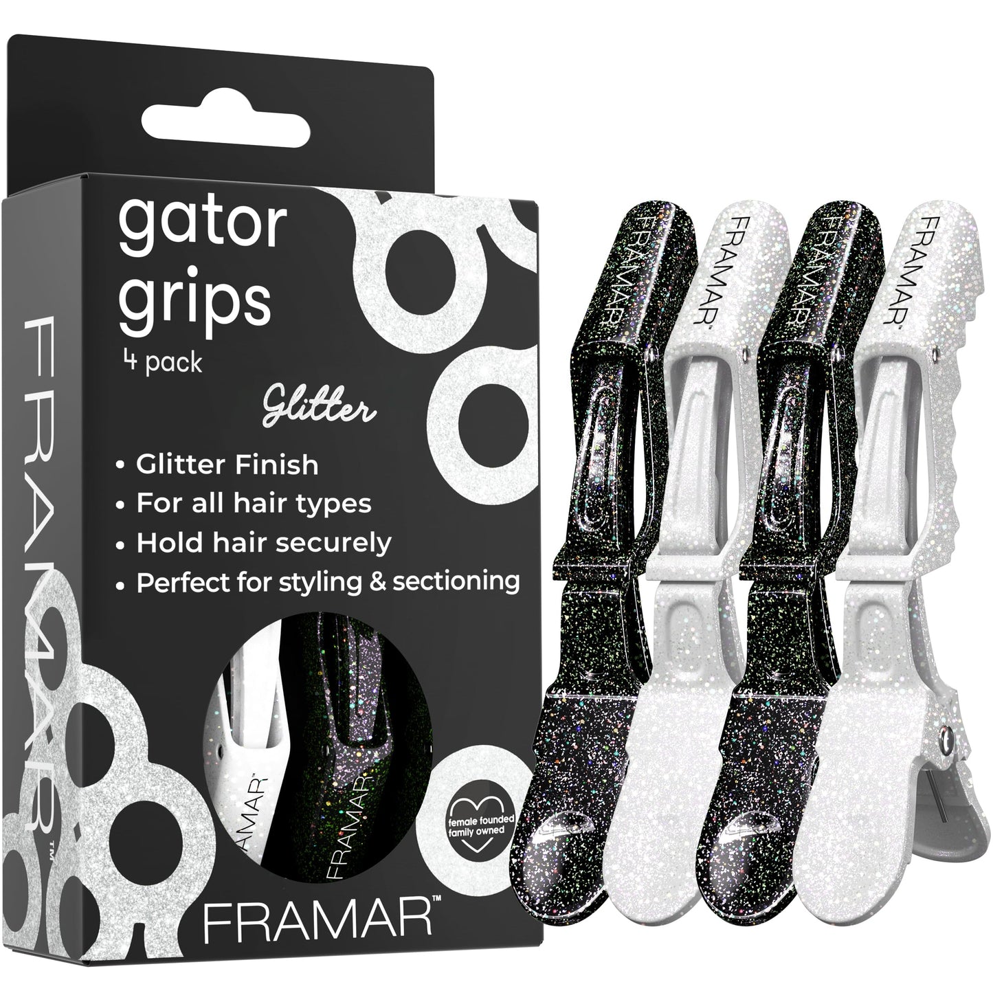 FRAMAR Neutral Alligator Clips For Hair Styling 10 Pack – Professional Alligator Hair Clips For Women, Alligator Clips For Hair, Hair Clip For Women, Cute Hair Clips For Styling, Salon Hair Clips