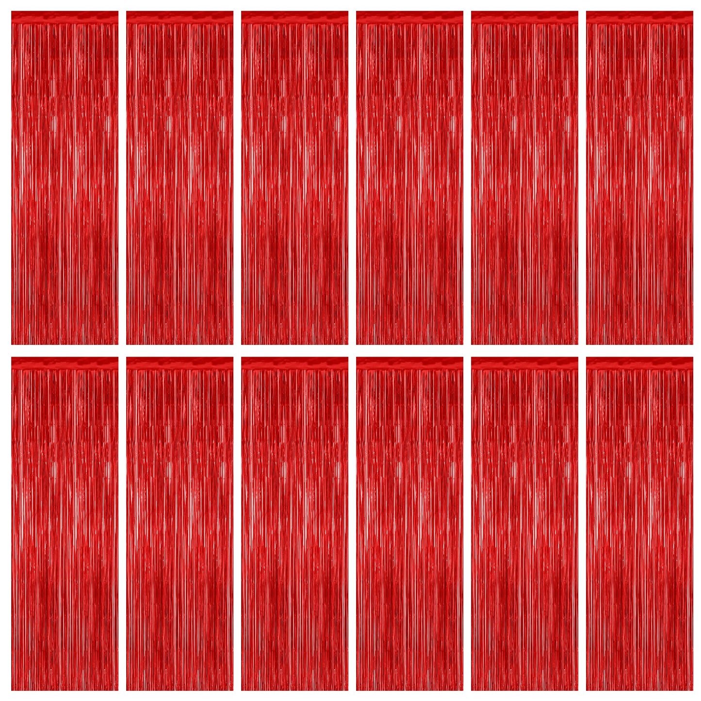 2 Pack Halloween Backdrop, 3.28 FT x 7.05 FT Foil Fringe Curtains, Orange Purple Black Party Streamer Tinsel Backdrop Curtains, Halloween Decorations Door Decor Photo Props Party Supplies