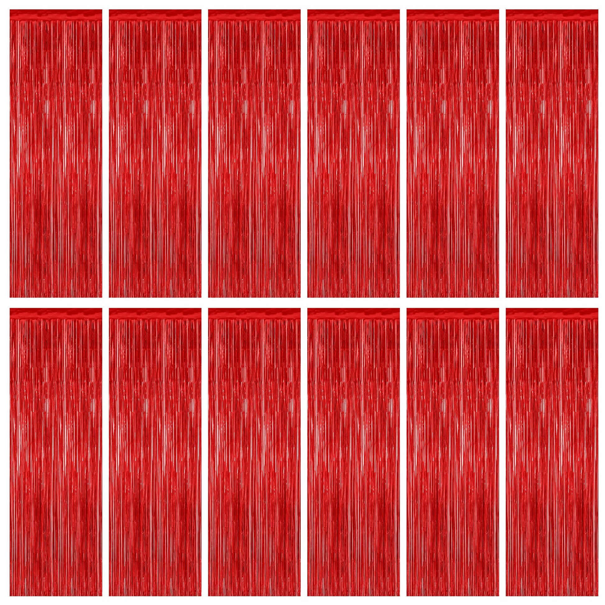 2 Pack Halloween Backdrop, 3.28 FT x 7.05 FT Foil Fringe Curtains, Orange Purple Black Party Streamer Tinsel Backdrop Curtains, Halloween Decorations Door Decor Photo Props Party Supplies