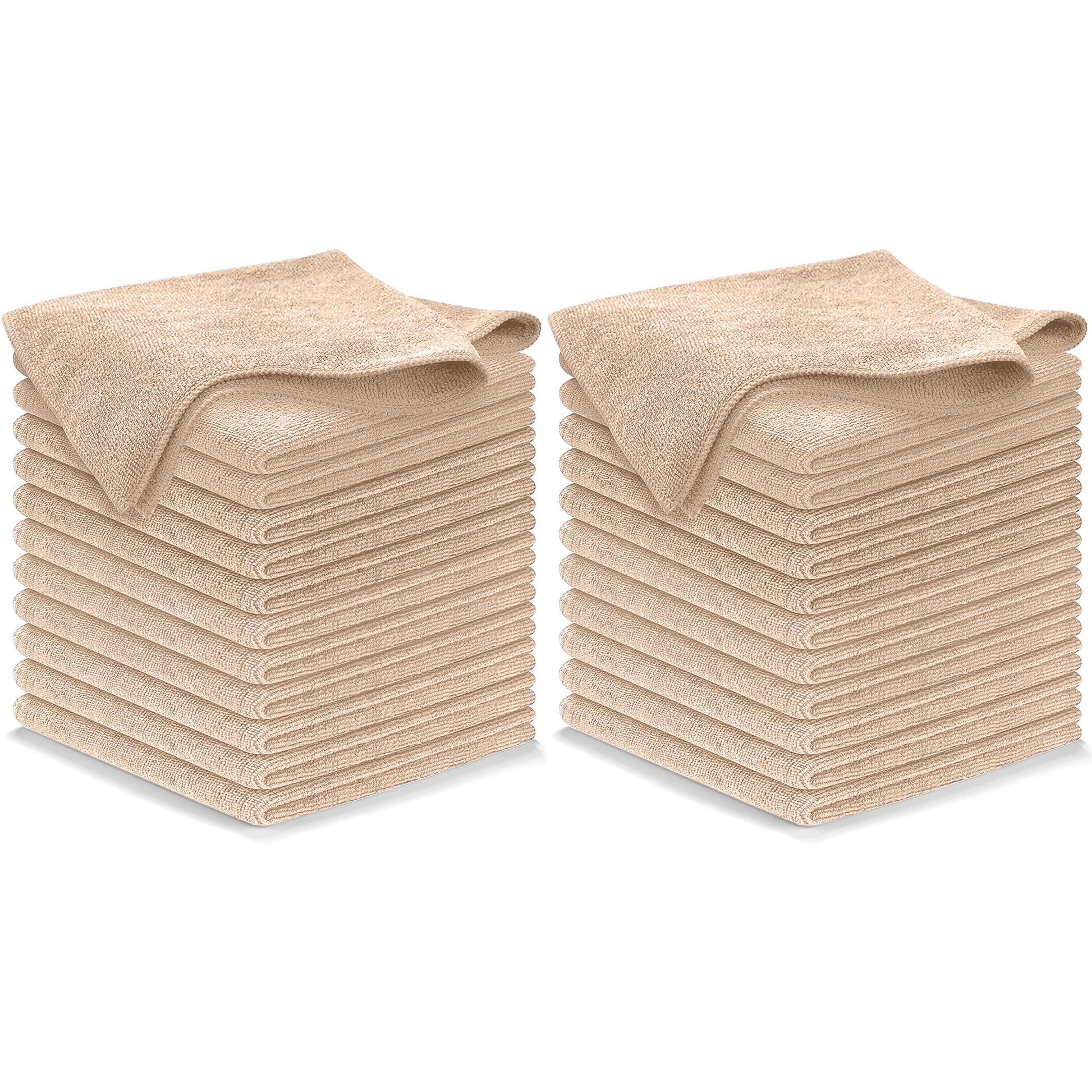 USANOOKS Microfiber Cleaning Cloth Grey - 12 Pcs (12.5"x12.5") - High Performance - 1200 Washes, Ultra Absorbent Microfiber Towel Weave Grime & Liquid for Streak-Free Mirror Shine - Car Washing Cloth