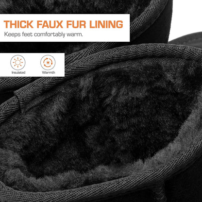 DREAM PAIRS Women's Shorty-New Mid Calf Winter Snow Boots