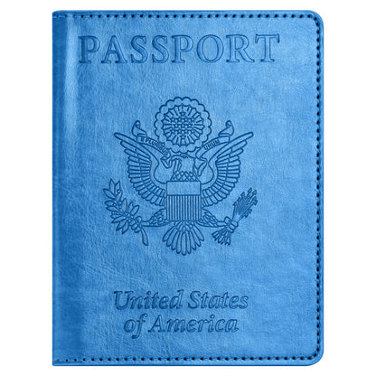 Eoehro Passport Holder for Travel Essentials, Passport Wallet Cover Case for Travel Must Haves Accessories,Passport Book Holders for Women and Men(brown)
