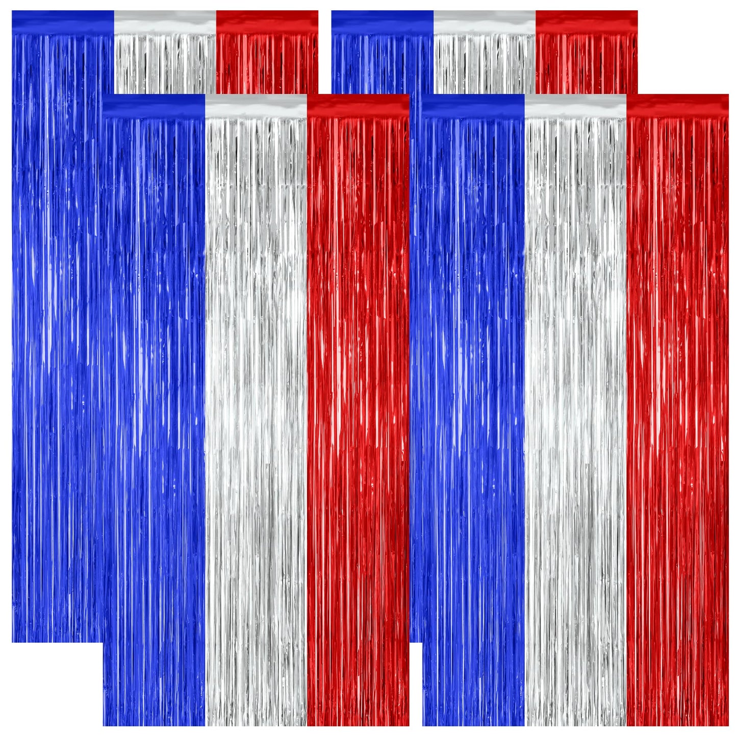 2 Pack Halloween Backdrop, 3.28 FT x 7.05 FT Foil Fringe Curtains, Orange Purple Black Party Streamer Tinsel Backdrop Curtains, Halloween Decorations Door Decor Photo Props Party Supplies