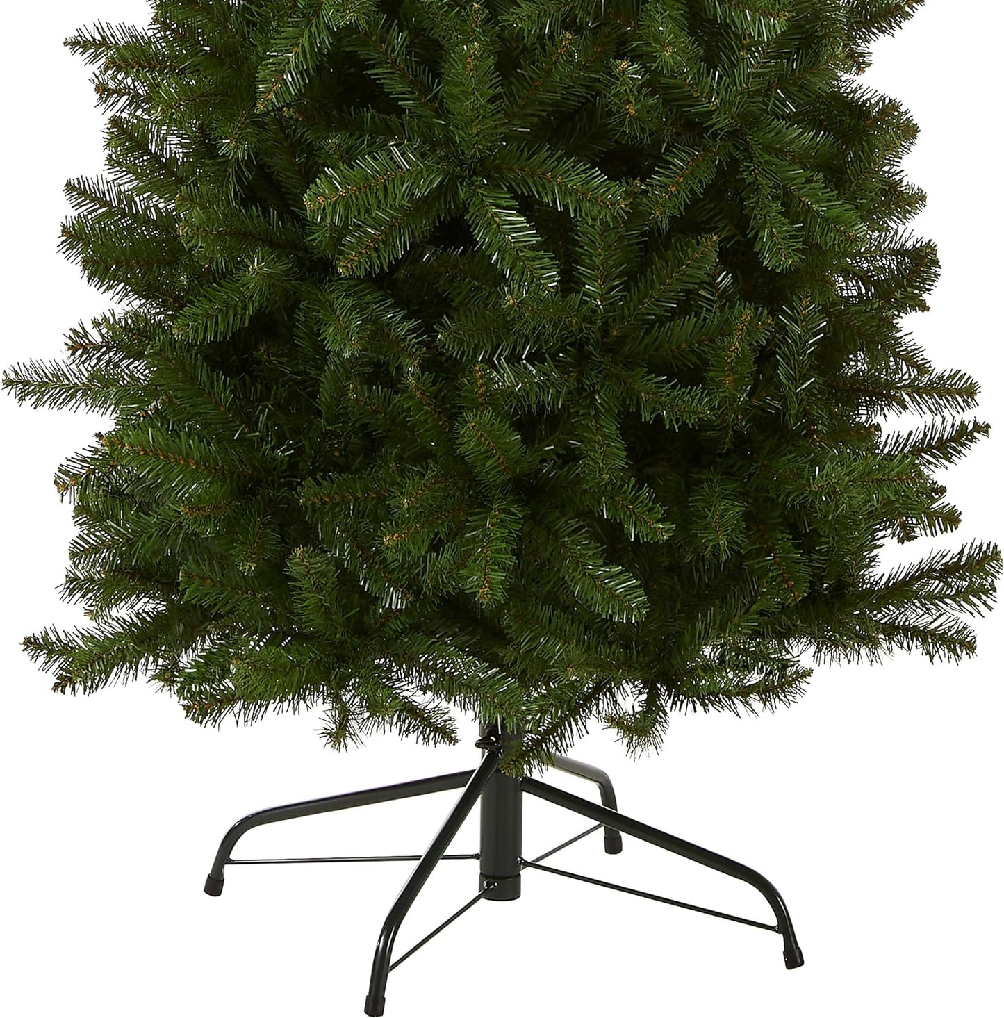 National Tree Company 6.5 ft Unlit Kingswood Fir Slim Artificial Christmas Tree, 719 Tips, Includes Stand, Green