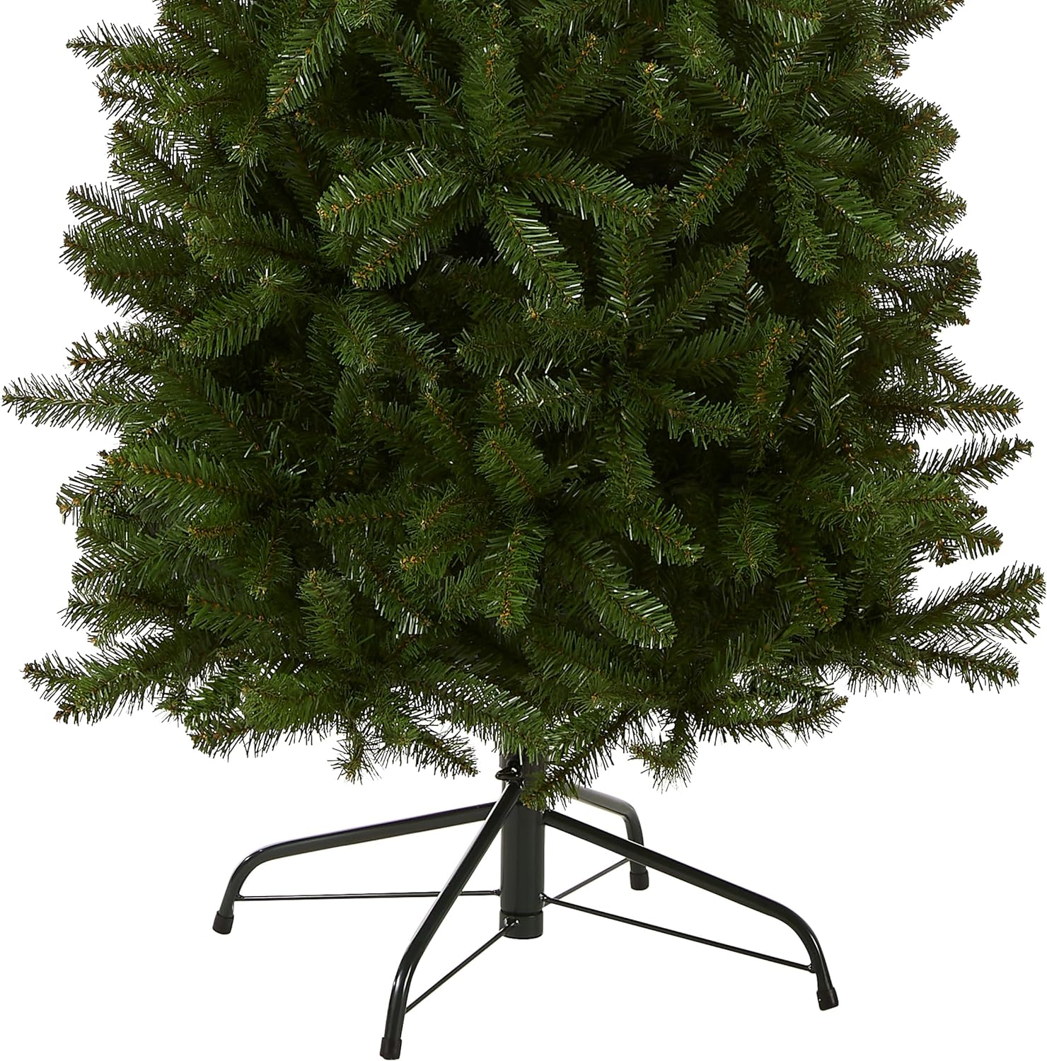 National Tree Company 6.5 ft Unlit Kingswood Fir Slim Artificial Christmas Tree, 719 Tips, Includes Stand, Green