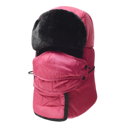 Trooper Trapper Hat,Winter Ski Hat with Winter Ear Flap and Ski Windproof Mask