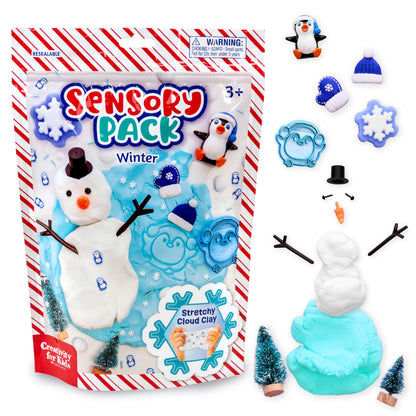 Creativity for Kids Sensory Pack: Christmas - Christmas Activities for Kids, Toddler Stocking Stuffers & Sensory Bin Filler, Travel Toys for Toddlers (Ages 3+)