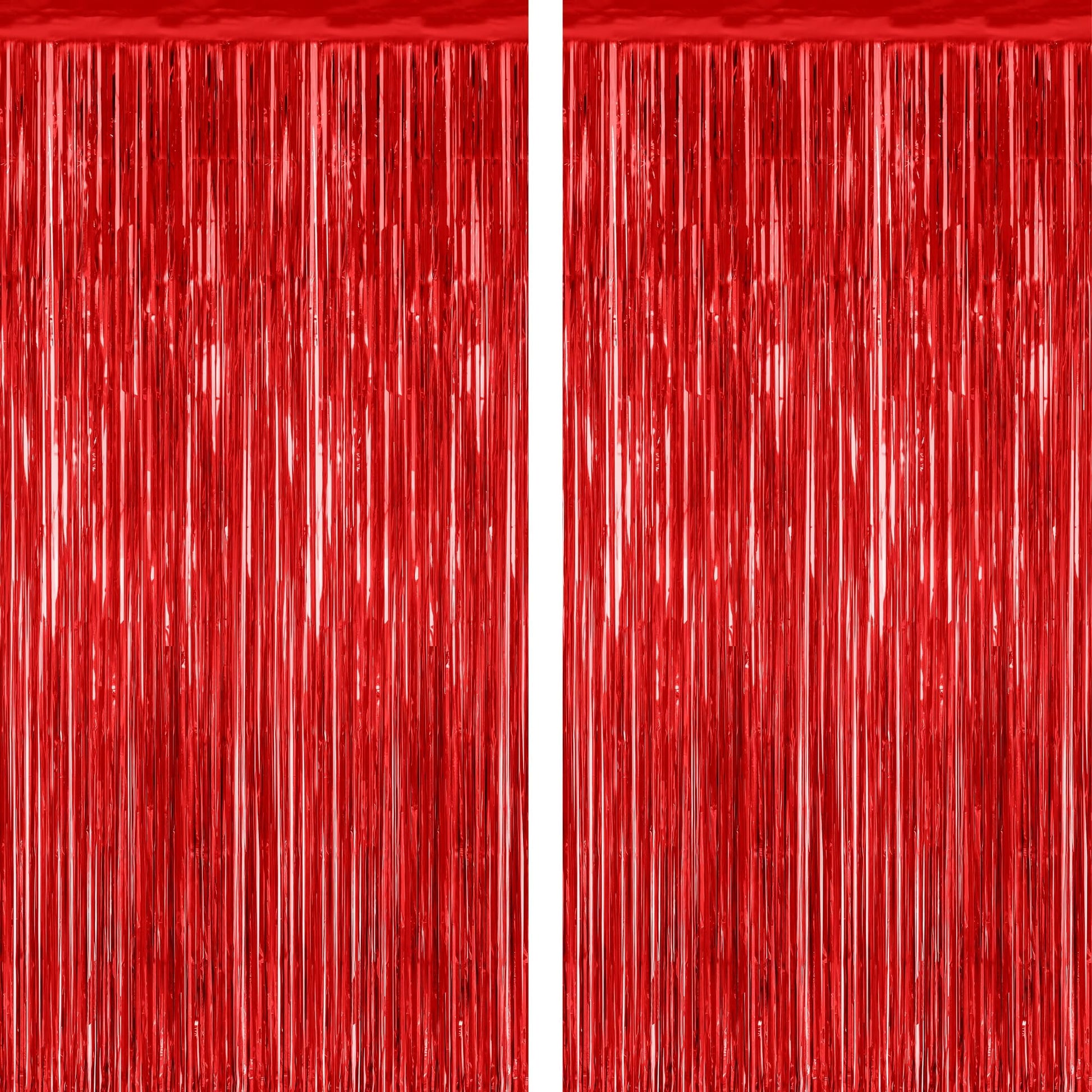 2 Pack Halloween Backdrop, 3.28 FT x 7.05 FT Foil Fringe Curtains, Orange Purple Black Party Streamer Tinsel Backdrop Curtains, Halloween Decorations Door Decor Photo Props Party Supplies