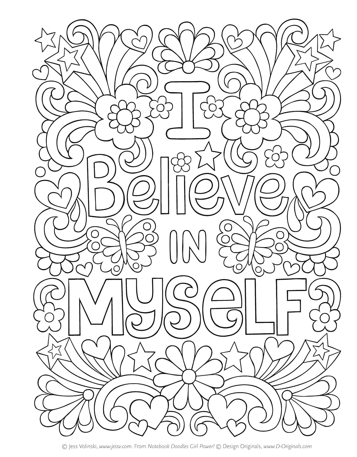 Notebook Doodles Girl Power! Coloring & Activity Book (Design Originals) 32 Inspiring, Beginner-Friendly Art Activities to Boost Confidence and Self-Esteem in Tweens, on Perforated Paper