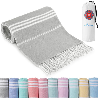 Turkish Beach Towels Vacation Essentials Quick Dry Sand Free Oversized Bath Pool Swim Towel Extra Large XL Blanket Adult Travel Cruise Accessories Must Haves Clearance Stuff Necessities