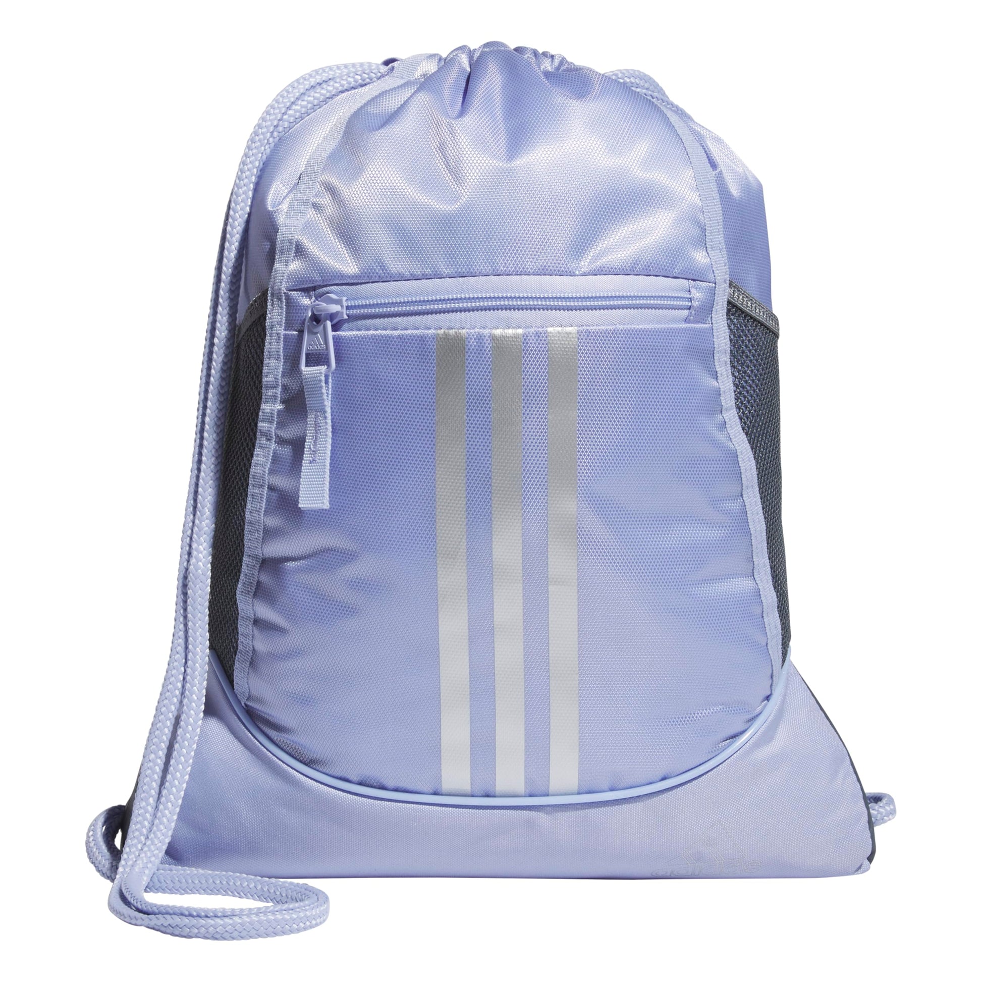 adidas Alliance Sackpack, Drawstring Backpack, Lightweight Small Gym Bag for Women and Men, Black, One Size