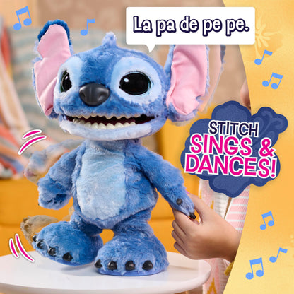 Disney Stitch Ultimate Angel Interactive 17" Plush Toy, 100+ Sounds & Reactions, Moves Like a Real-Life Angel, Amazon Exclusive, Toy for Fans, Girls, Boys, Kids 3 and Up by Just Play