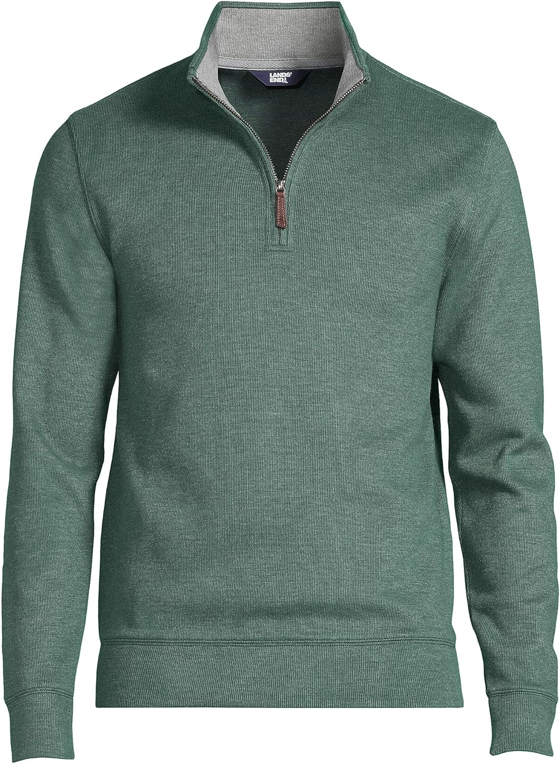Lands' End Bedford Rib Quarter Zip Sweater