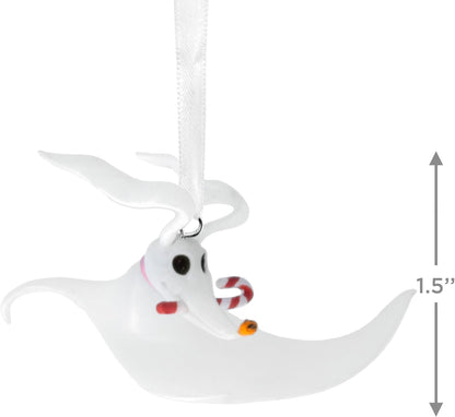 Hallmark Disney Tim Burton's The Nightmare Before Christmas Zero with Candy Cane Christmas Ornament, Gifts for Disney Fans