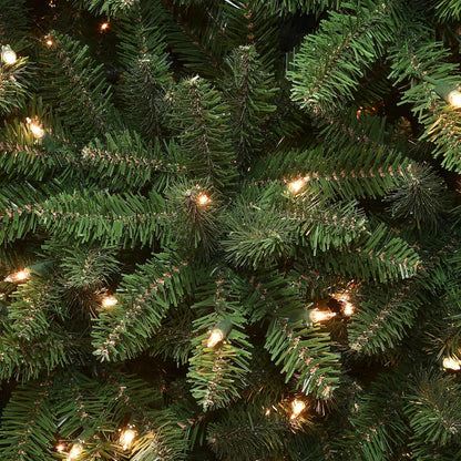 National Tree Company 7 ft Pre-Lit Kingswood Fir Slim Artificial Christmas Tree, 300 Clear Lights, 892 Tips, Includes Stand, Green