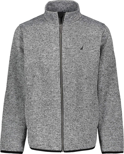 NAUTICA Boys' Full Zip Jacket, Kangaroo Pockets, Made with Lightweight Fleece