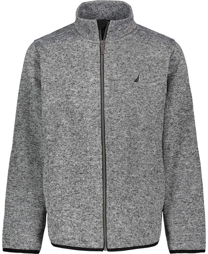 NAUTICA Boys' Full Zip Jacket, Kangaroo Pockets, Made with Lightweight Fleece