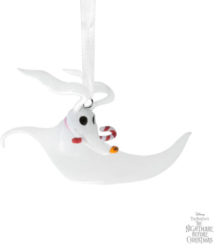 Hallmark Disney Tim Burton's The Nightmare Before Christmas Zero with Candy Cane Christmas Ornament, Gifts for Disney Fans