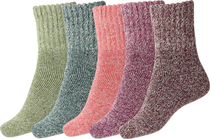 BomKinta Boot Socks for Women Winter Solid Thick Warm Socks Cozy Crew Socks Christmas Gift