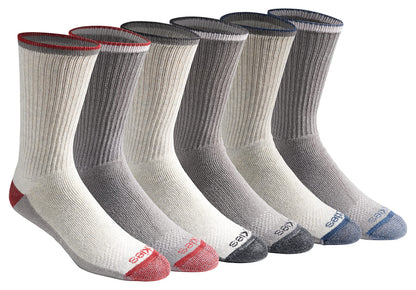 Dickies Men's Dri-Tech Original Moisture Control Crew Socks, Available in M-XXL (6, 12, 18 Pairs)