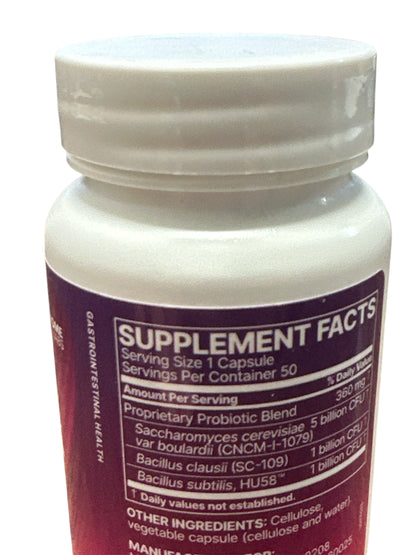 Microbiome Labs Restorflora Probiotics for Digestive Health - Gut Health Supplements with Dual Action Probiotics for Women, Men & Kids 5+ - Support Bowel Regularity & Immune Function (50 Capsules)