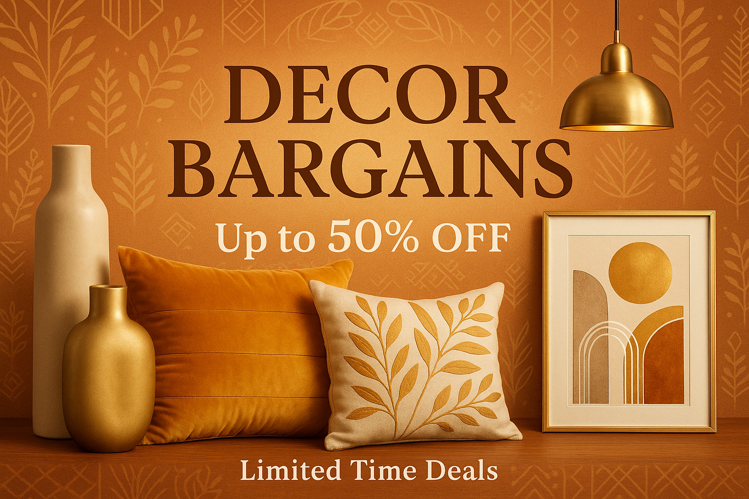 a creative attreactive banner for decor bargins