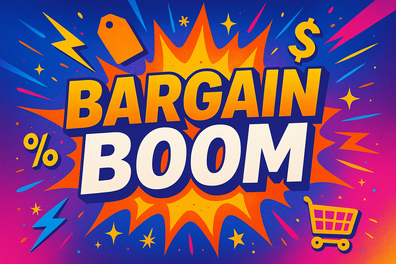 creative banner for bargin boom