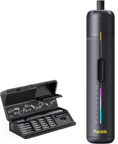 S2 Pro 3.7V Electric Screwdriver, Cordless Screwdriver Set, 7 Torque Settings...