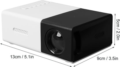 Mini Kid Projector, 1080P HD Adjustable Angle LED Portable Projector