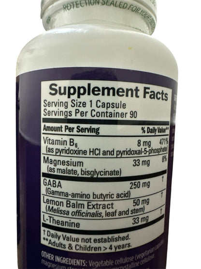 Dr Amen BrainMD GABA Calming Support - 90 Capsules - Promotes Relaxation