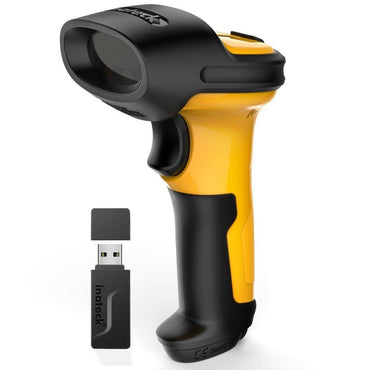 Inateck 1D Barcode Scanner Barcode Reader Wireless Adapter 60M Range Auto Scan