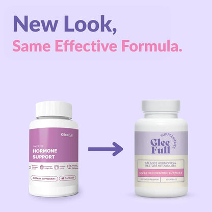 GleeFul Over 30 Hormone Support - Estrogen, Energy,  Menopause Support for Women